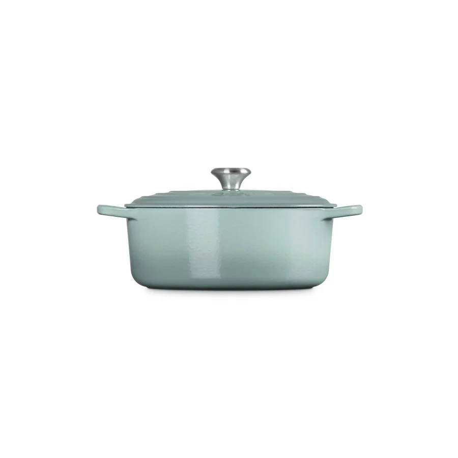 Le Creuset Braad- / Stoofpan Signature ovaal Sea Salt 29cm 4,7l Gietijzer
