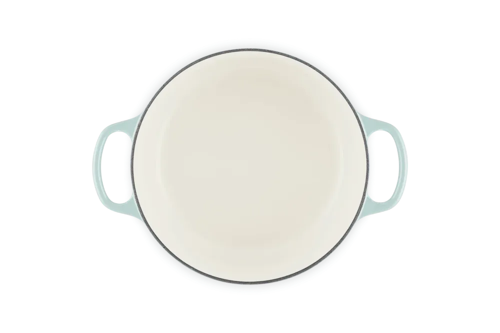 Le Creuset Braad- / Stoofpan Signature Rond 24cm 4,2l Sea Salt