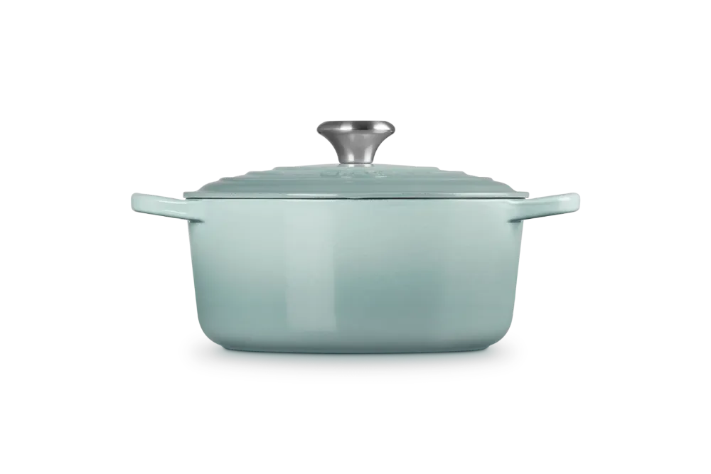 Le Creuset Braad- / Stoofpan Signature Rond 24cm 4,2l Sea Salt