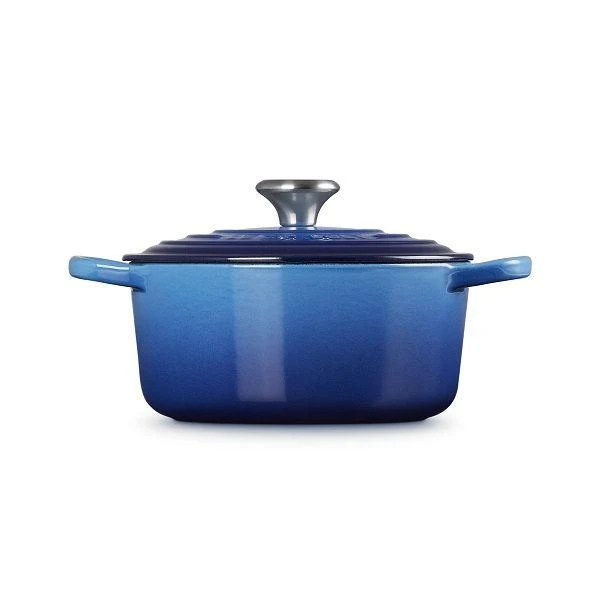 Le Creuset Braad- / Stoofpan Signature rond Azure 22cm 3,3l