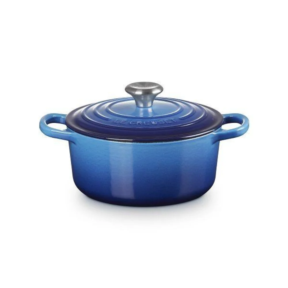 Le Creuset Braad- / Stoofpan Signature rond Azure 28cm 6,7l