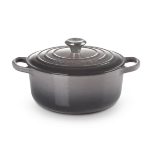Le Creuset Braad- / Stoofpan - Signature - rond - Flint - 20cm - 2,4l