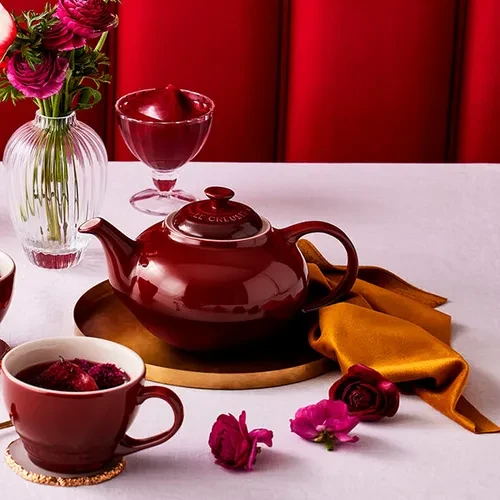 Le Creuset Classic Theepot 1,3l Garnet Aardewerk