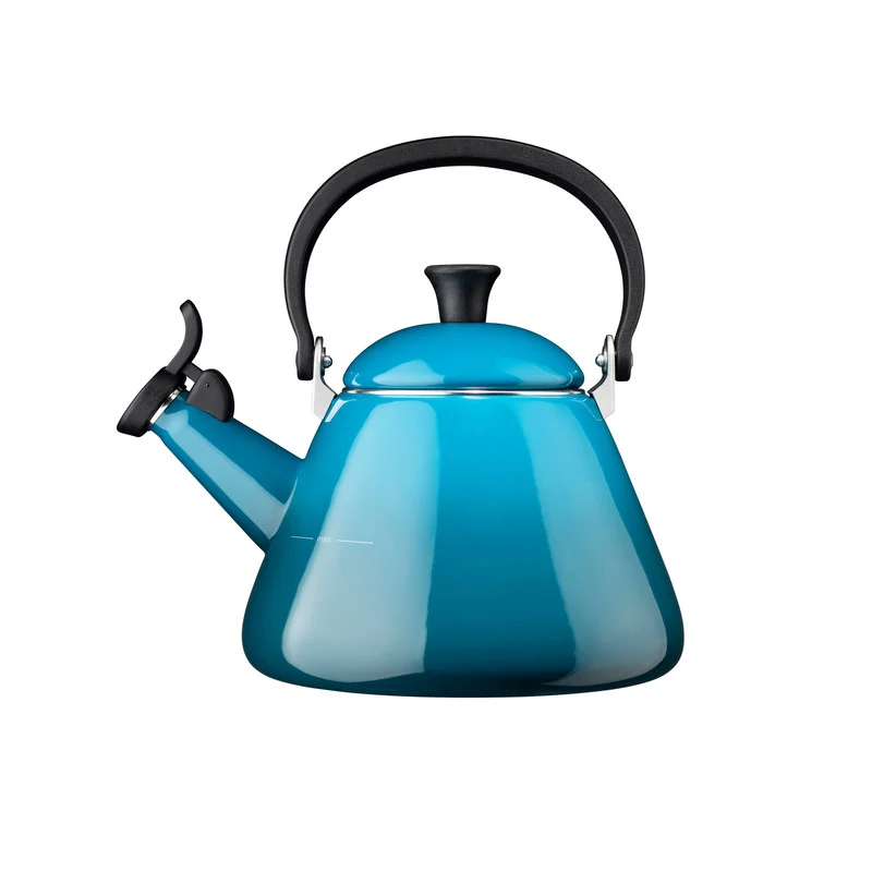 Le Creuset Fluitketel "Kone" Deep Teal 1,6l