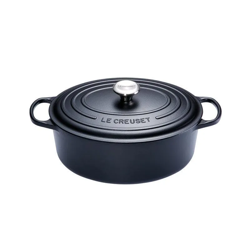 Le Creuset Gietijzeren ovale braadpan Mat Zwart 29cm 4,7l