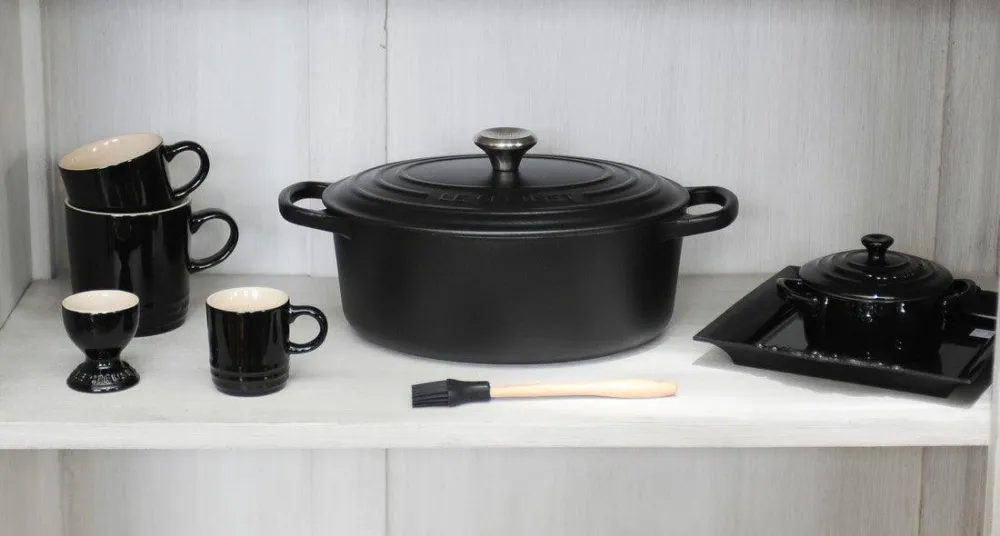 Le Creuset Gietijzeren ovale braadpan Mat Zwart 29cm 4,7l