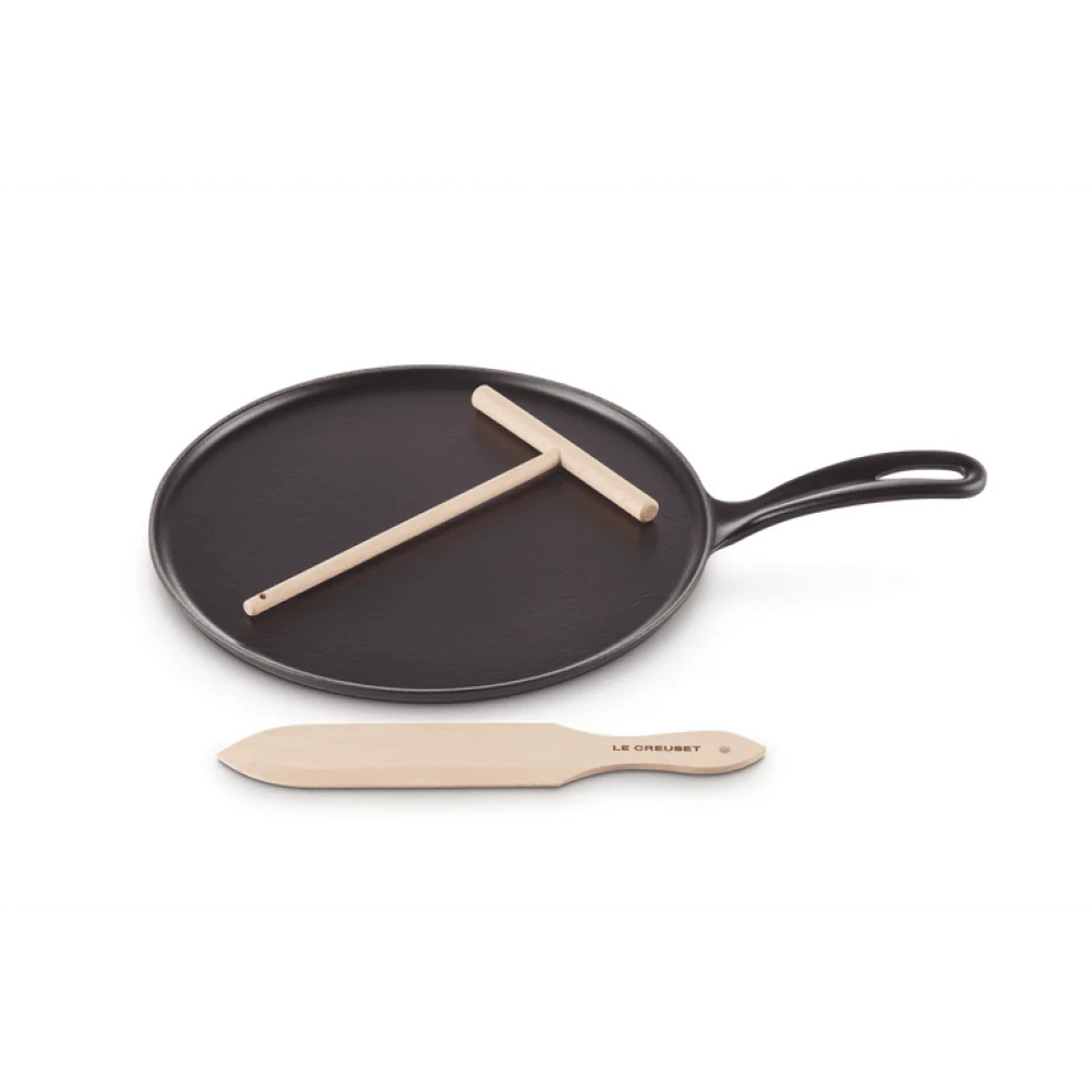 Le Creuset Gietijzeren pannenkoekpan Mat Zwart 27cm
