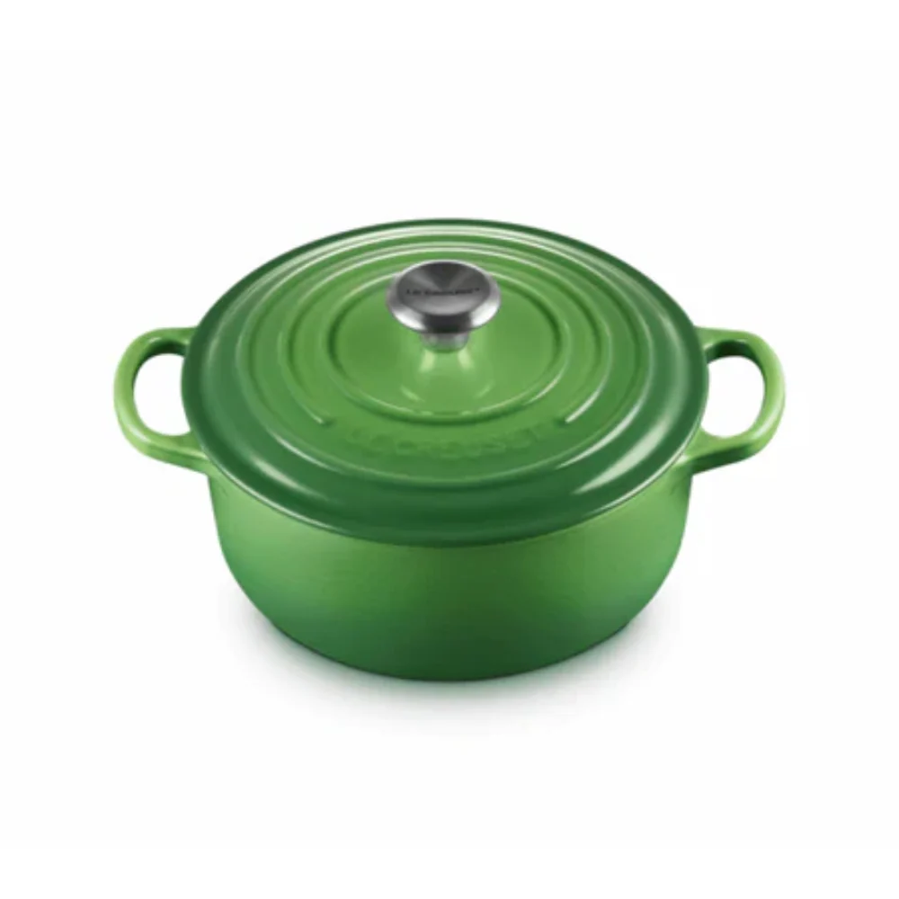 Le Creuset Gietijzeren ronde braadpan Bamboo Green 24cm 4,2l
