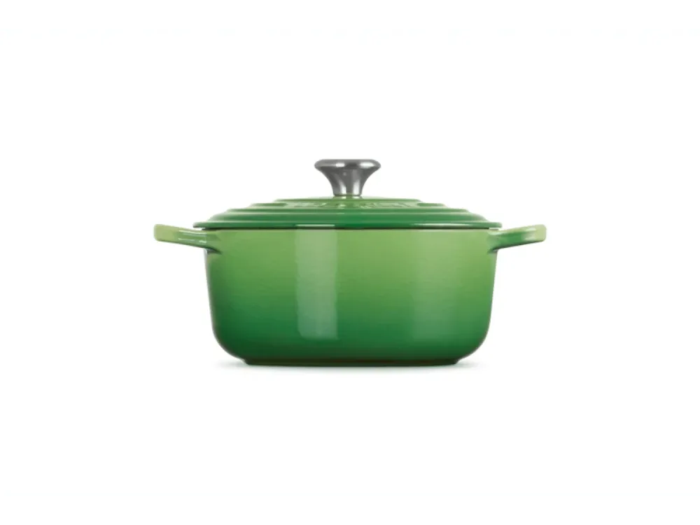 Le Creuset Gietijzeren ronde braadpan Bamboo Green 24cm 4,2l