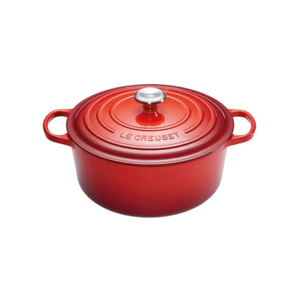 Le Creuset Gietijzeren ronde braadpan Kersenrood 24cm 4,2l