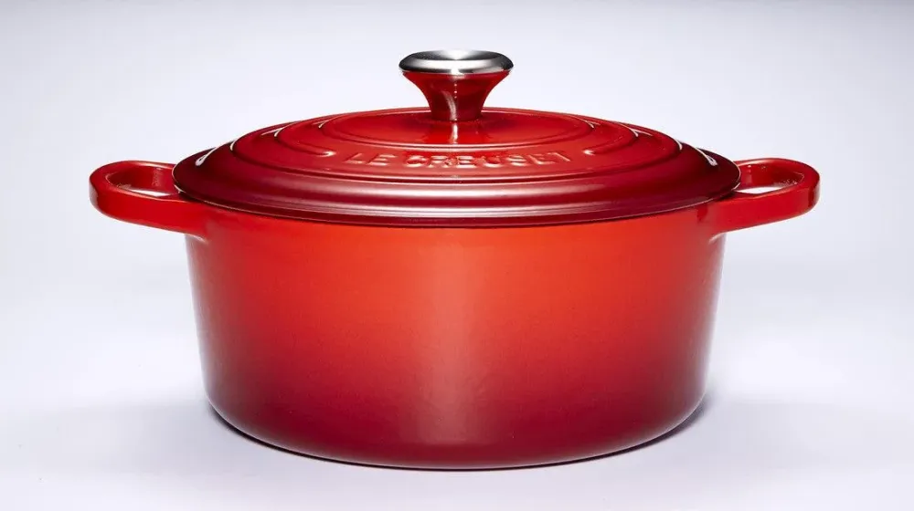 Le Creuset Gietijzeren ronde braadpan Kersenrood 24cm 4,2l