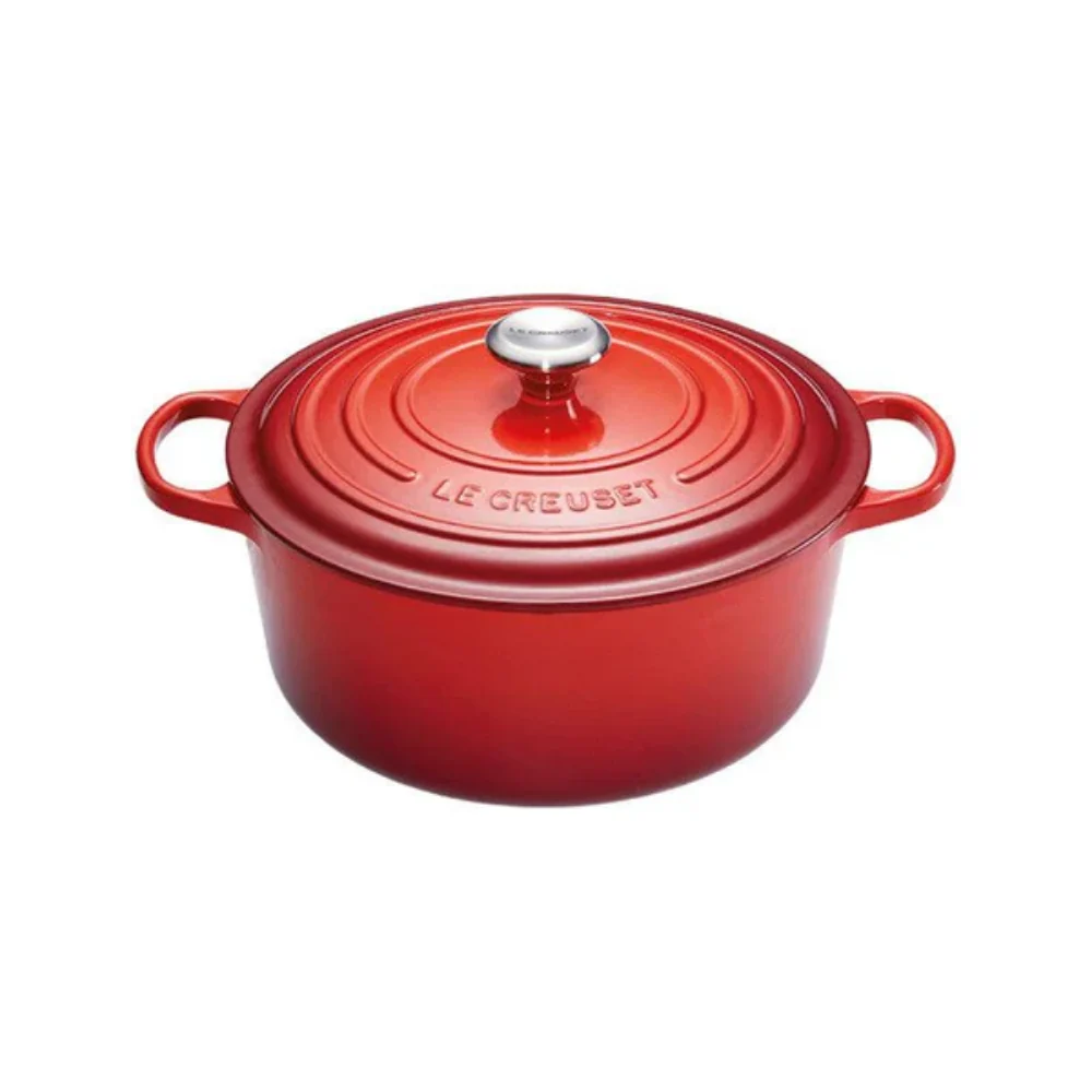 Le Creuset Gietijzeren ronde braadpan Kersenrood 26cm 5,3l