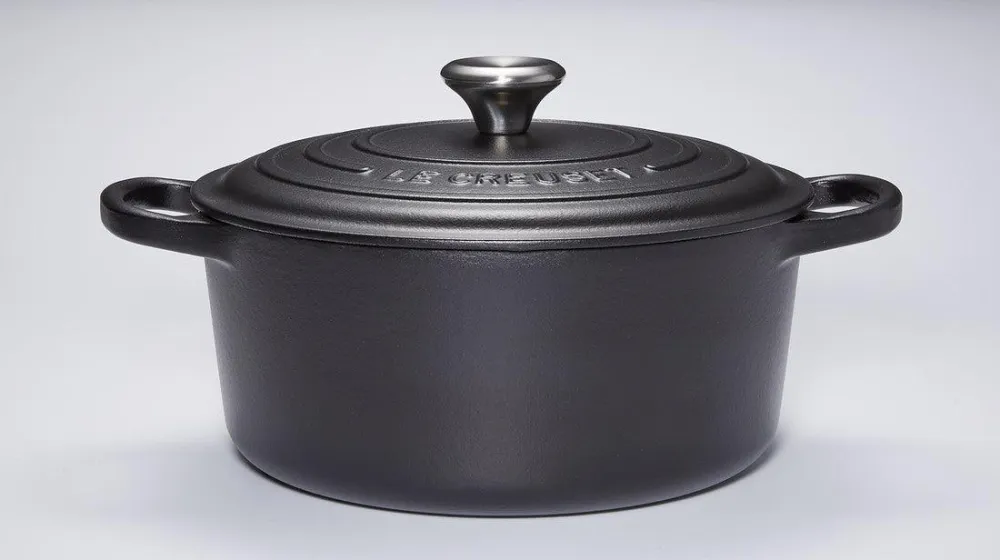 Le Creuset Gietijzeren ronde braadpan Mat Zwart 18cm 1,8l