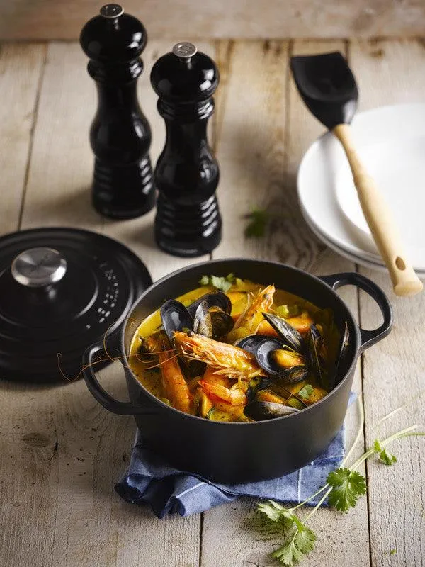 Le Creuset Gietijzeren ronde braadpan Mat Zwart 18cm 1,8l