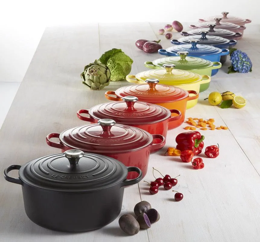 Le Creuset Gietijzeren ronde braadpan Mat Zwart 20cm 2,4l