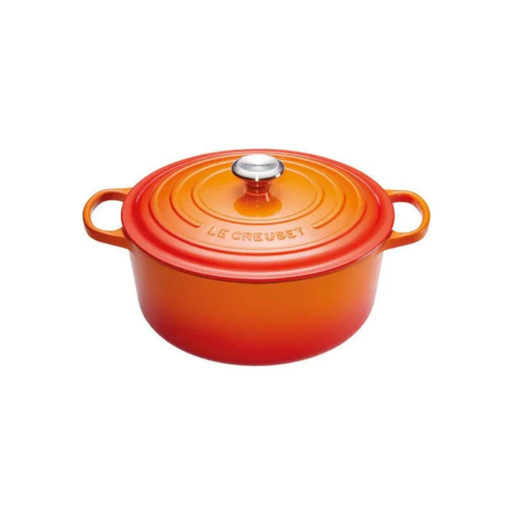 Le Creuset Gietijzeren ronde braadpan Oranjerood 22cm 3,3l