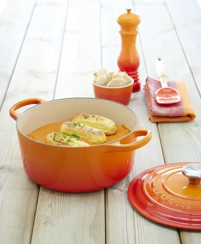 Le Creuset Gietijzeren ronde braadpan Oranjerood 22cm 3,3l