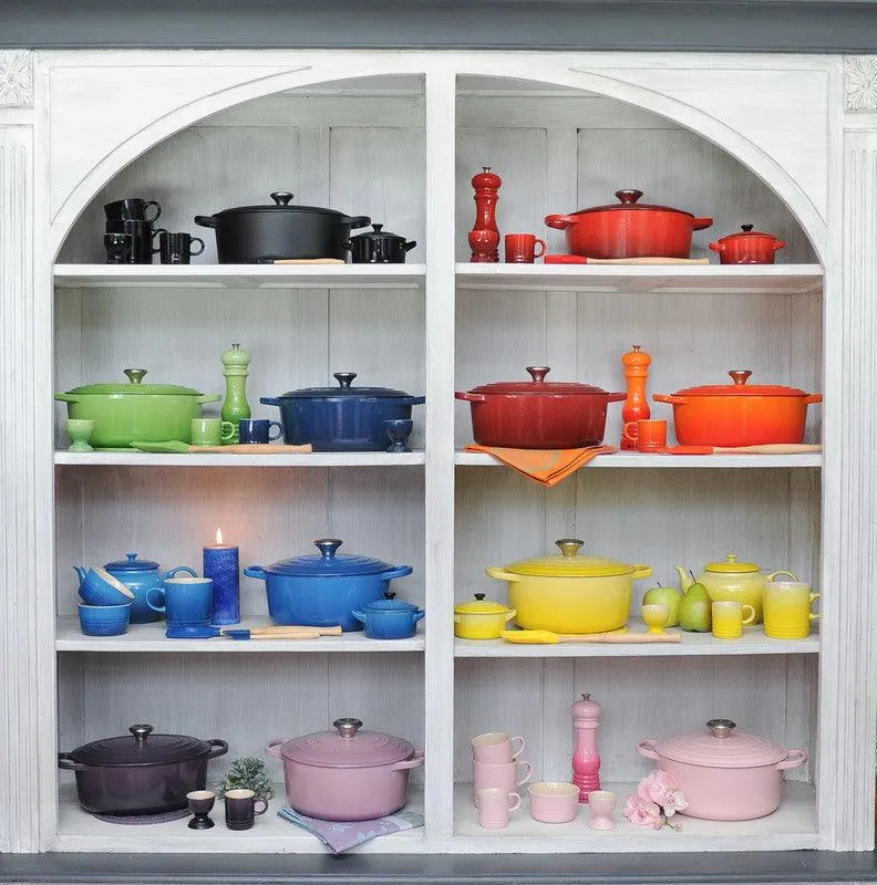 Le Creuset Gietijzeren ronde braadpan Oranjerood 24cm 4,2l