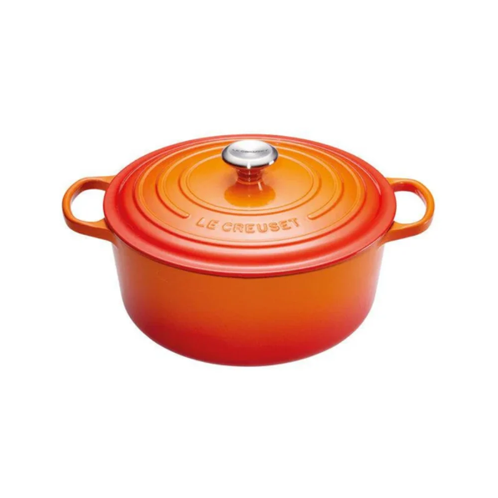 Le Creuset Gietijzeren ronde braadpan Oranjerood 26cm 5,3l