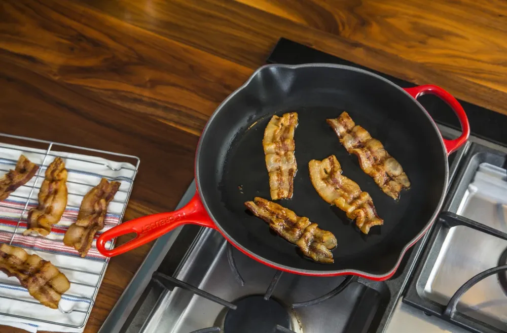 Le Creuset Gietijzeren ronde skillet Kersenrood 23cm