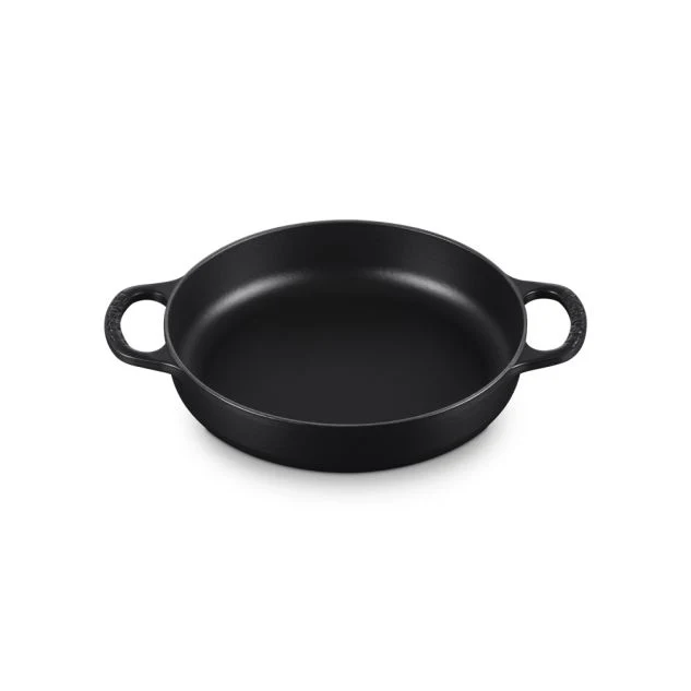 Le Creuset Hapjespan Met Twee Handvaten 28cm 3,2l Mat Zwart Gietijzer