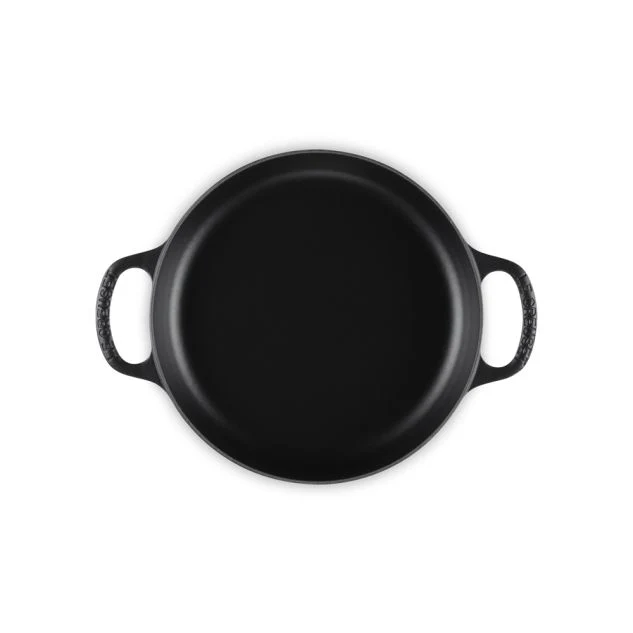 Le Creuset Hapjespan Met Twee Handvaten 28cm 3,2l Mat Zwart Gietijzer
