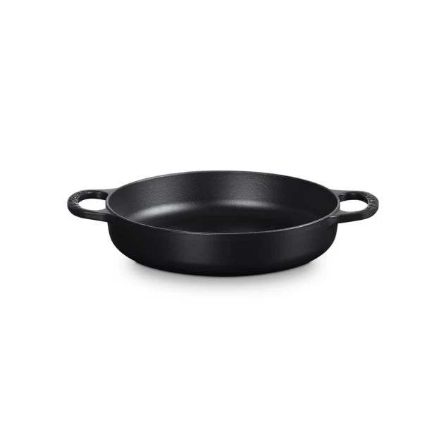 Le Creuset Hapjespan Met Twee Handvaten 28cm 3,2l Mat Zwart Gietijzer
