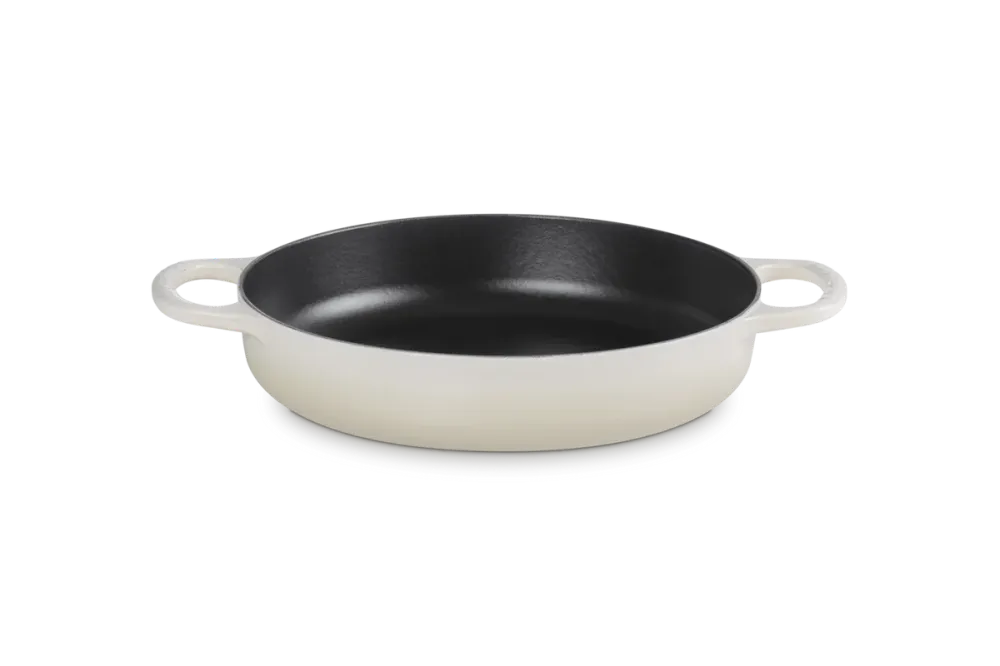 Le Creuset Hapjespan met twee handvatten Meringue 28cm 3,2l Gietijzer