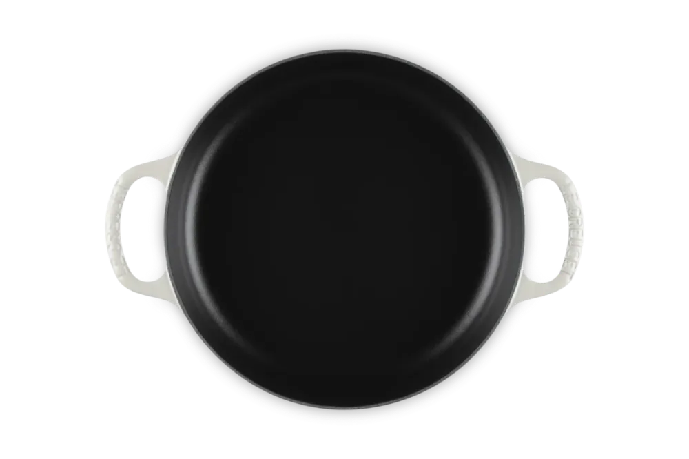 Le Creuset Hapjespan met twee handvatten Meringue 28cm 3,2l Gietijzer