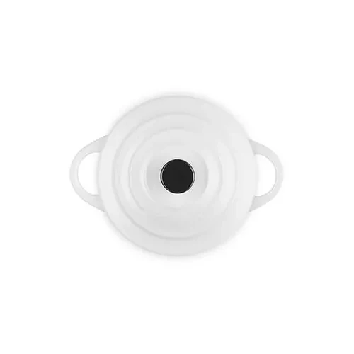 Le Creuset Mini-Braad-/ Stoofpan 10cm 0,25l Wit Aardewerk