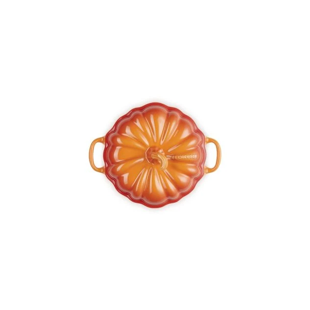 Le Creuset Mini-Braad-/ Stoofpan 'Pompoen' 11cm 0,35l Oranjerood Aardewerk