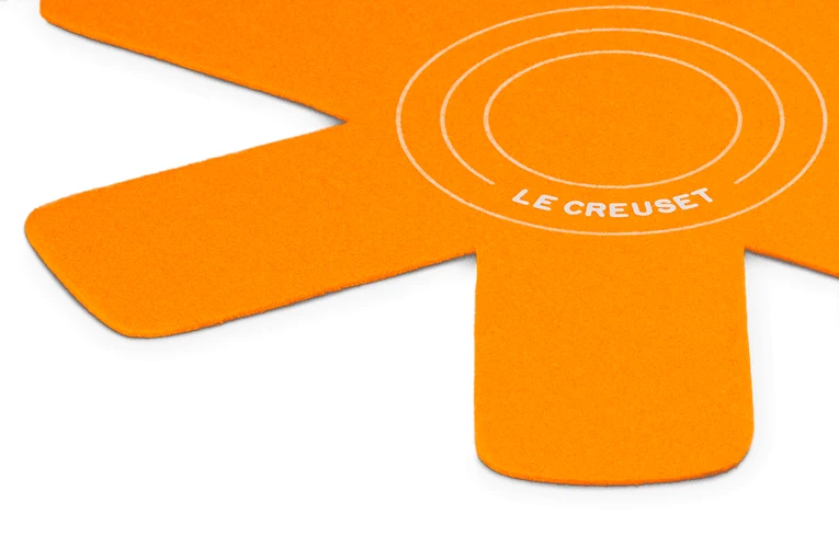 Le Creuset Pannenbeschermers set van 3 Oranjerood