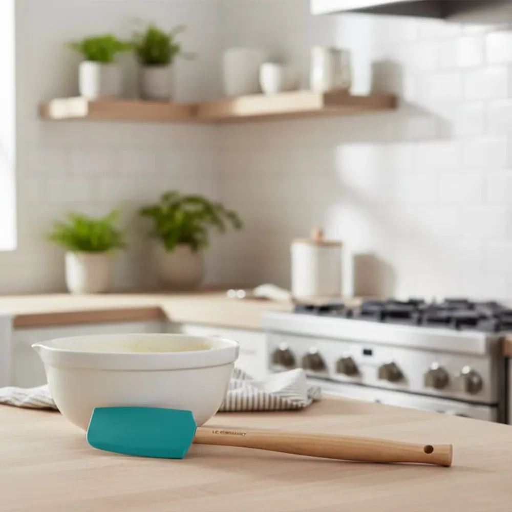 Le Creuset - Premium medium lepelspatel Bleu Riviera