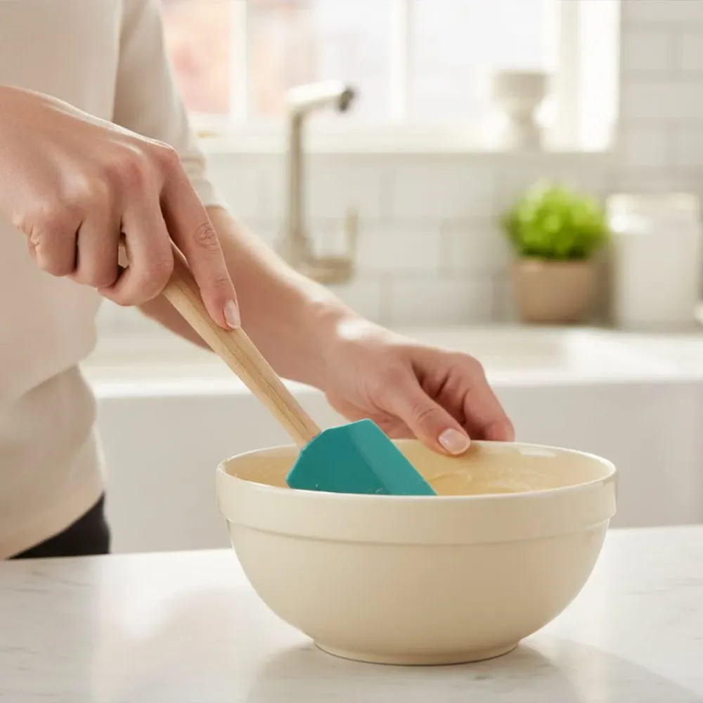 Le Creuset - Premium medium lepelspatel Bleu Riviera