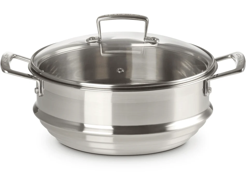 Le Creuset RVS multi-stoommand voor 20 en 24cm