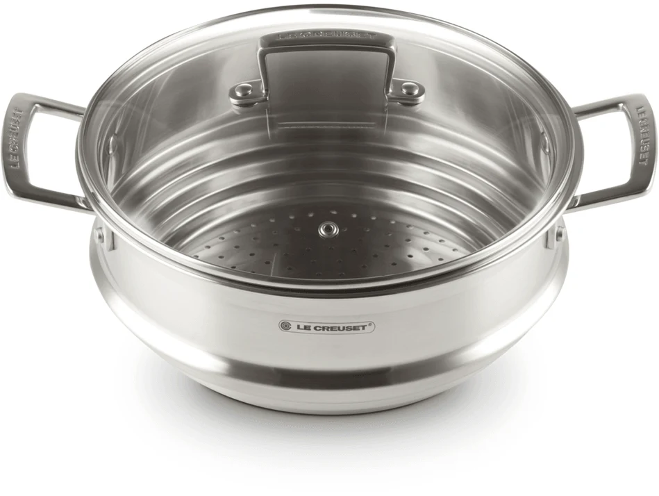 Le Creuset RVS multi-stoommand voor 20 en 24cm