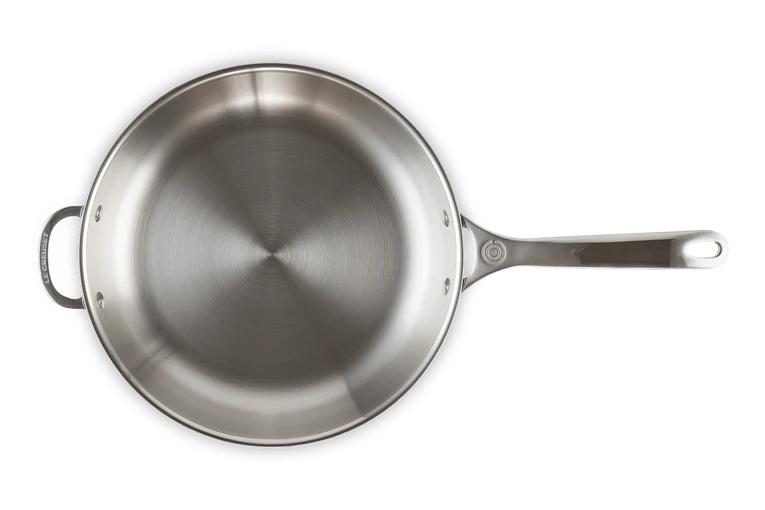 Le Creuset RVS PLUS diepe koekenpan 28cm