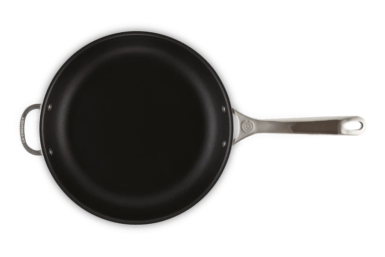 Le Creuset RVS PLUS diepe koekenpan 28cm met anti-aanbaklaag