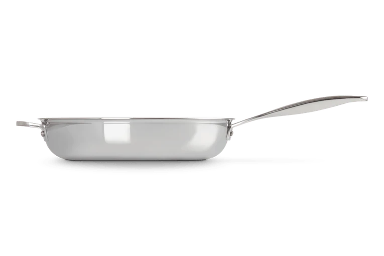 Le Creuset RVS PLUS diepe koekenpan 28cm met anti-aanbaklaag