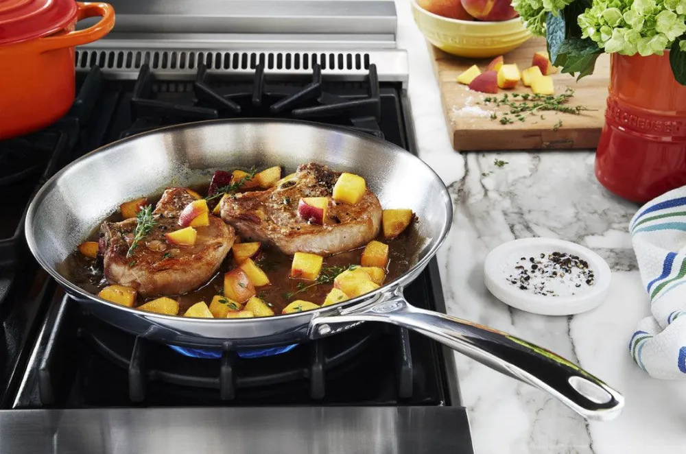 Le Creuset RVS PLUS koekenpan 26cm