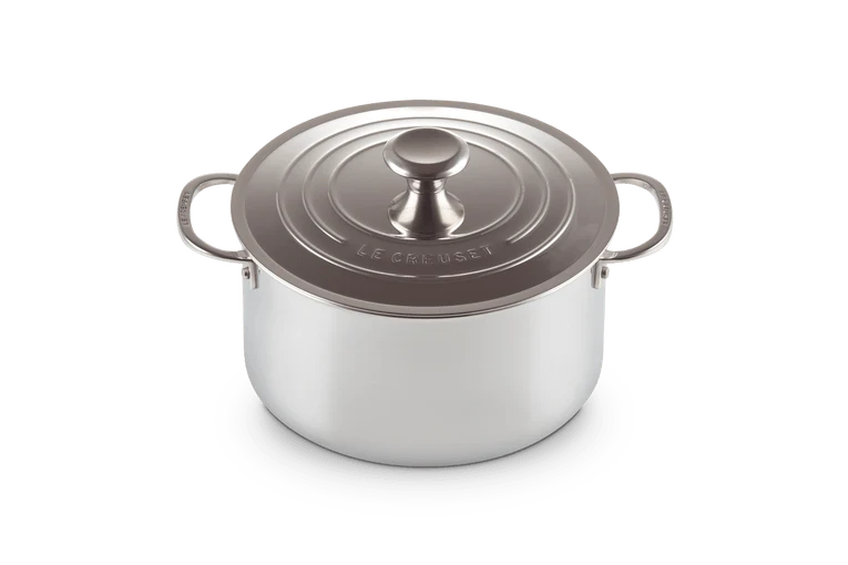 Le Creuset RVS PLUS kookpan 24cm 6l