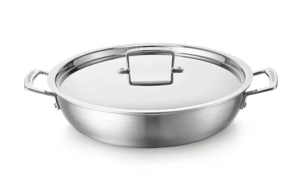 Le Creuset RVS Provencaalse sauteerpan 30cm 4,8l