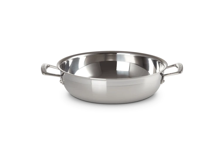 Le Creuset RVS Provencaalse sauteerpan 30cm 4,8l