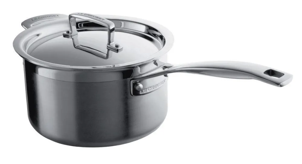 Le Creuset RVS steelpan met deksel 20cm 3,8l