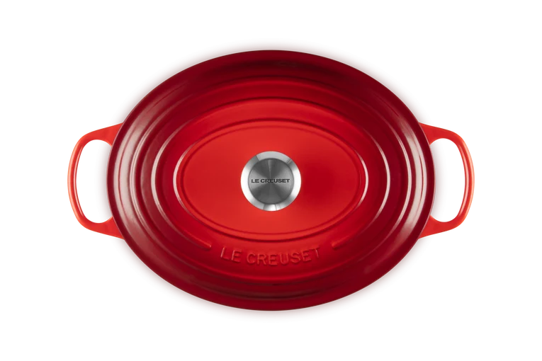 Le Creuset Signature stoofpot ovaal 31cm -30% Kersenrood
