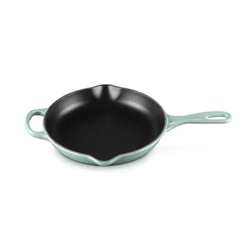 Le Creuset Skillet Signature rond Sea Salt 23cm Gietijzer