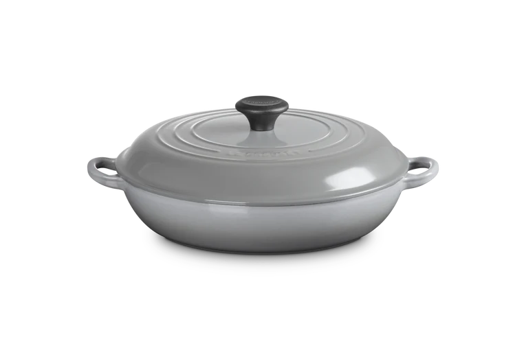Le Creuset Tradition Campagnard Rond 30cm - Gietijzer - Mist Grey