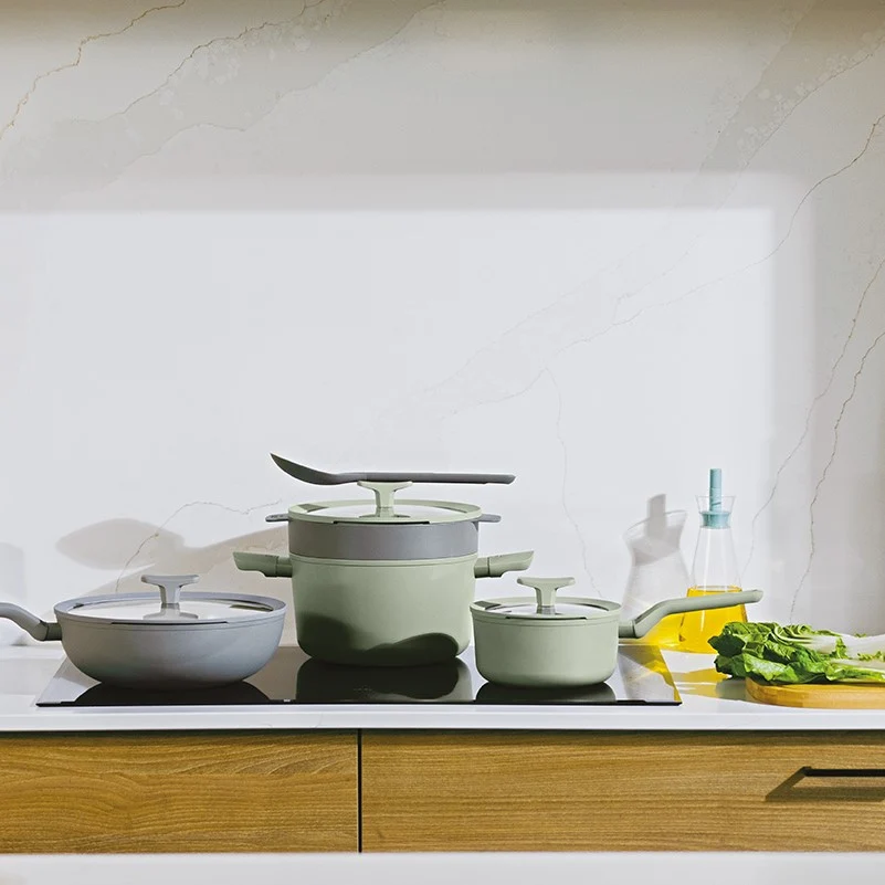 LEO Kookpot antikleef met deksel Balance Moonmist - Ø 28cm