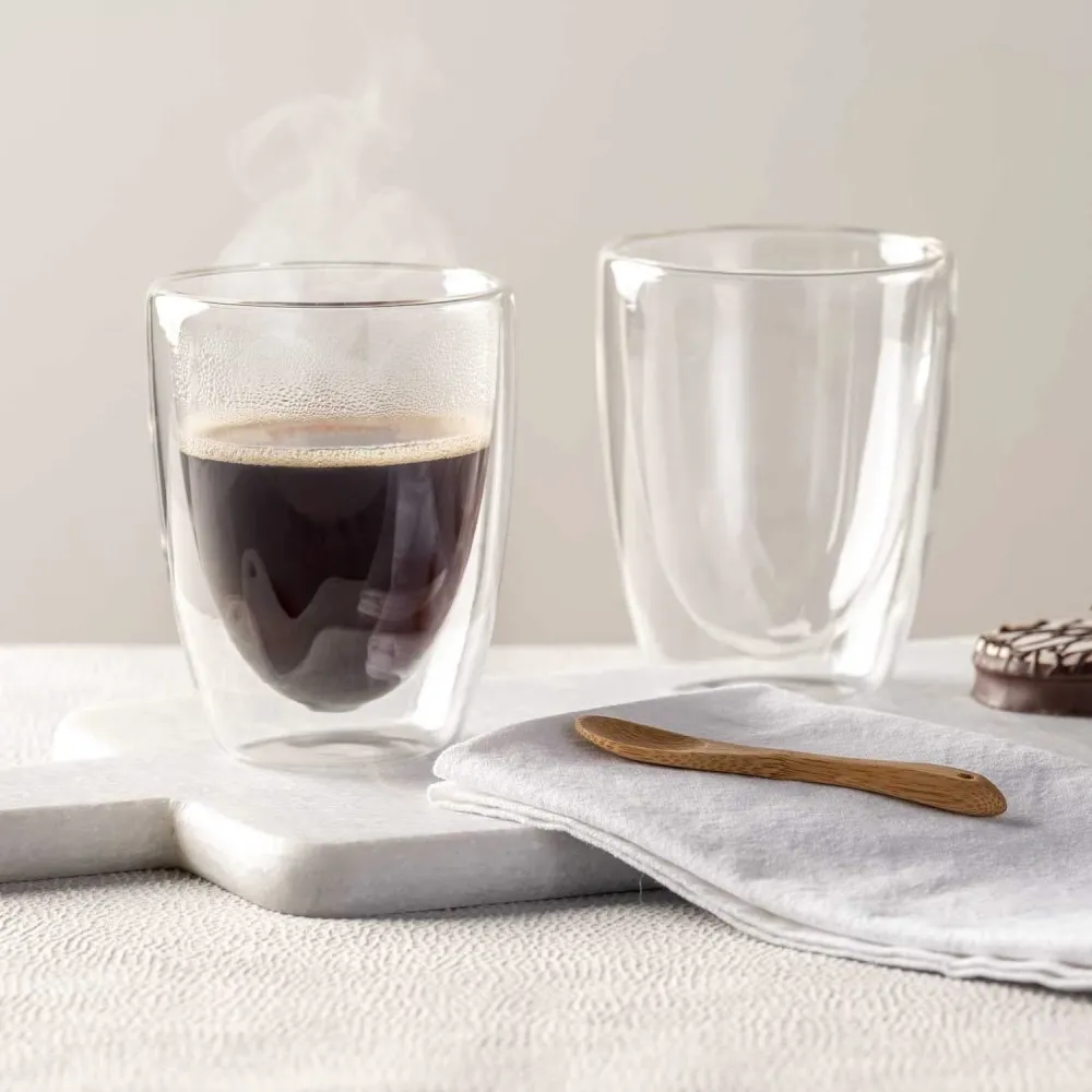 Leonardo Dubbelwandige Koffieglazen Duo 300 ml - 2 Stuks