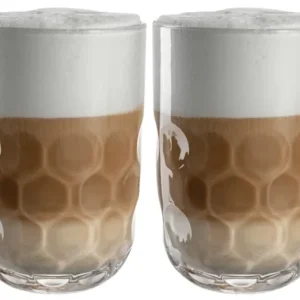 Leonardo Latte Macchiato Glazen - Gocce Uno - 390 ml - 2 stuks
